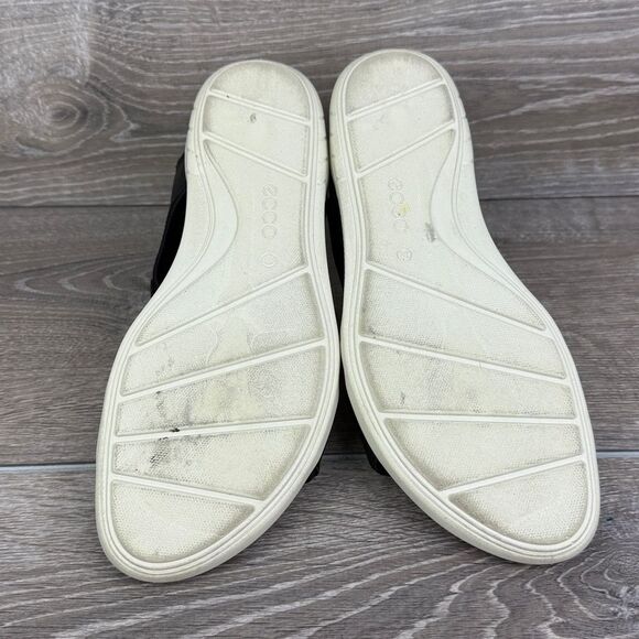 Ecco Bluma Women’s Sz 8.5/EU 39 Slingback Strap Black Red Hook & Loop Sandals - Picture 7 of 10